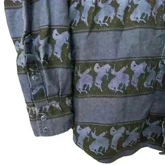 VINTAGE 80s/90s Roper Button Down - Bucking Horse - Picture 3 of 9